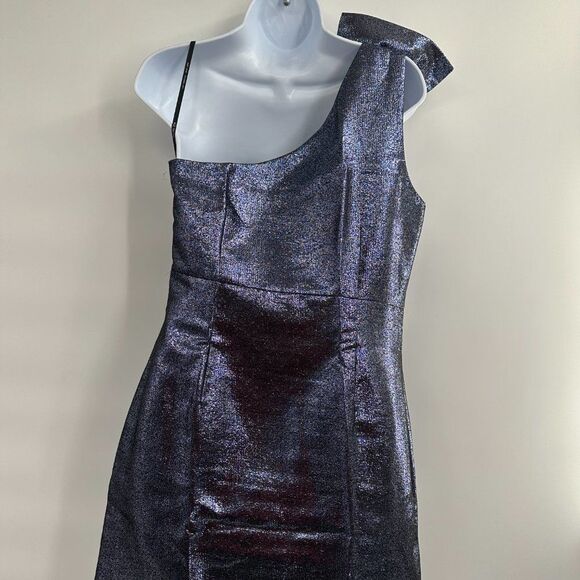 Rachel
Zoe Sarrica One Shoulder Metallic Bodycon Mini Dress Size 8 - Picture 9 of 11